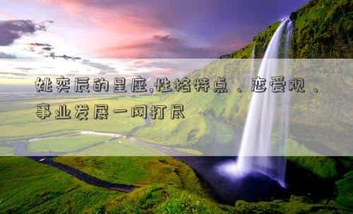 姚奕辰的星座,性格特点、恋爱观、事业发展一网打尽