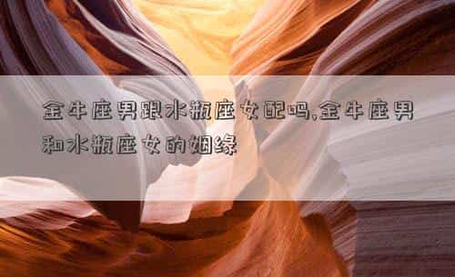 金牛座男水瓶座女配对，金牛座男跟水瓶座女配吗,金牛座男和水瓶座女的姻缘