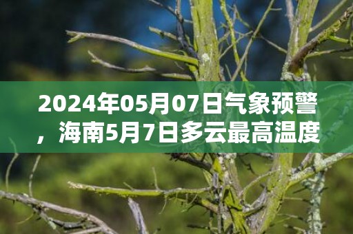 2024年05月07日气象预警，海南5月7日多云最高温度19度