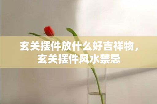 玄关摆件放什么好吉祥物，玄关摆件风水禁忌