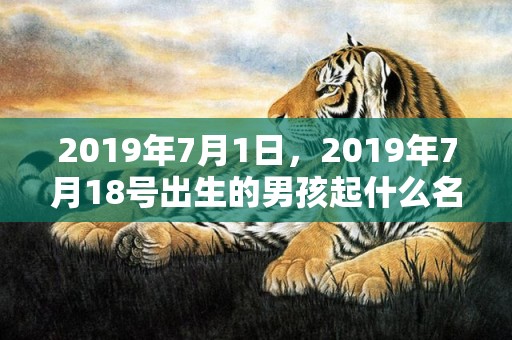 2019年7月1日，2019年7月18号出生的男孩起什么名字比较好，五行属什么