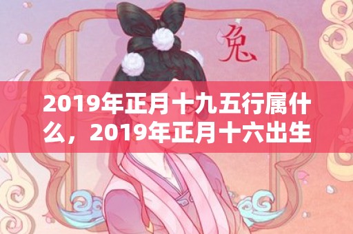 2019年正月十九五行属什么，2019年正月十六出生的男孩五行缺火的名字推荐