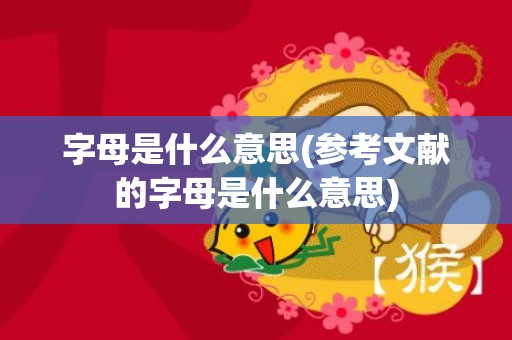 字母是什么意思(参考文献的字母是什么意思)