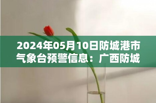 2024年05月10日防城港市气象台预警信息：广西防城港市发布暴雨橙色预警