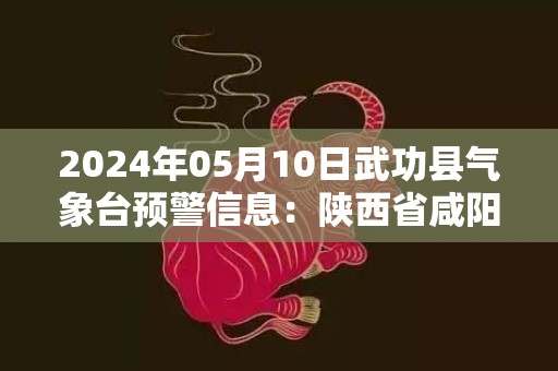 2024年05月10日武功县气象台预警信息：陕西省咸阳市武功县发布冰雹橙色预警