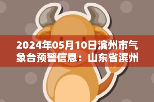 2024年05月10日滨州市气象台预警信息：山东省滨州市发布雷雨大风黄色预警