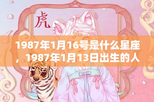 1987年1月16号是什么星座，1987年1月13日出生的人命好吗