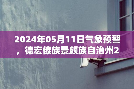 2024年05月11日气象预警，德宏傣族景颇族自治州2024-05-11周六多云转小雨最高温度31度