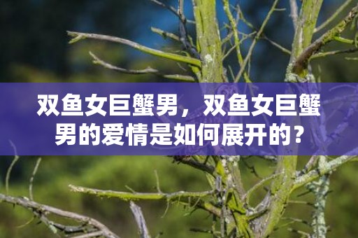 双鱼女巨蟹男，双鱼女巨蟹男的爱情是如何展开的？