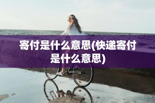 寄付是什么意思(快递寄付是什么意思)