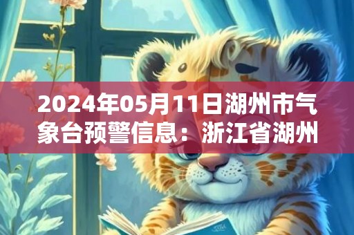 2024年05月11日湖州市气象台预警信息：浙江省湖州市发布雷电黄色预警