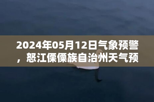 2024年05月12日气象预警，怒江傈僳族自治州天气预报 大部晴