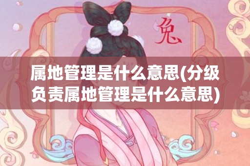 属地管理是什么意思(分级负责属地管理是什么意思)