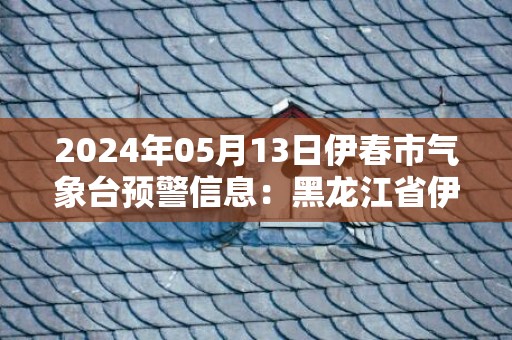 2024年05月13日伊春市气象台预警信息：黑龙江省伊春市发布大雾黄色预警