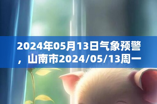 2024年05月13日气象预警，山南市2024/05/13周一阵雨转多云最高气温21度