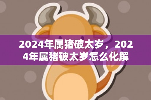 2024年属猪破太岁，2024年属猪破太岁怎么化解