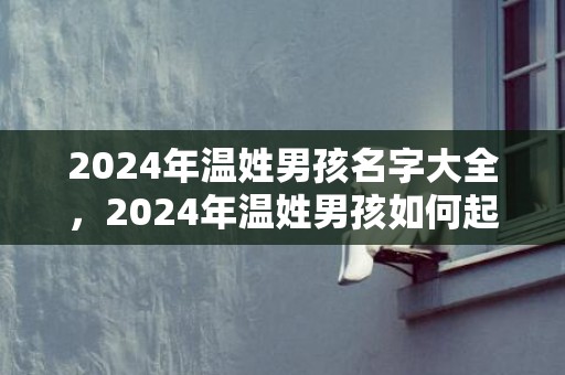 2024年温姓男孩名字大全，2024年温姓男孩如何起名