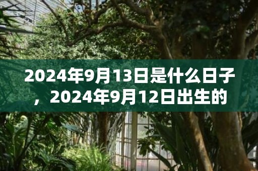 2024年9月13日是什么日子，2024年9月12日出生的女孩怎么取名