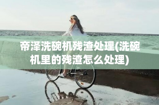 帝泽洗碗机残渣处理(洗碗机里的残渣怎么处理)