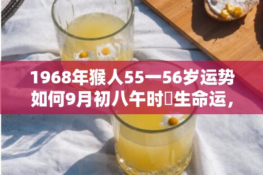 1968年猴人55一56岁运势如何9月初八午时岀生命运，1968年猴人55