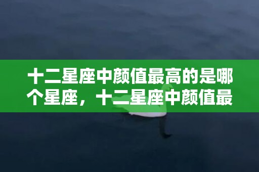 十二星座中颜值最高的是哪个星座，十二星座中颜值最高的星座是哪个星座