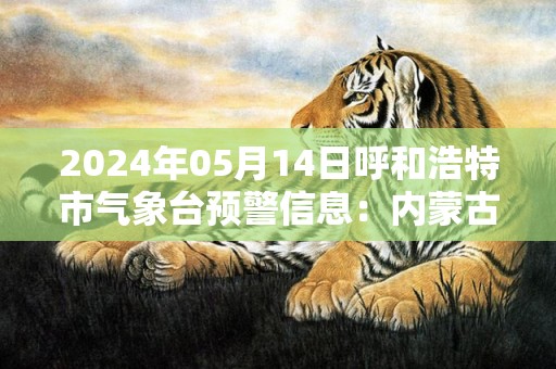 2024年05月14日呼和浩特市气象台预警信息：内蒙古呼和浩特市发布大风蓝色预警