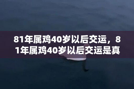 81年属鸡40岁以后交运，81年属鸡40岁以后交运是真的吗