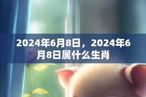 2024年6月8日，2024年6月8日属什么生肖