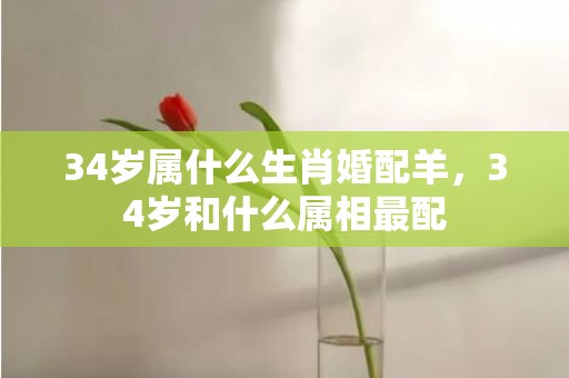 34岁属什么生肖婚配羊，34岁和什么属相最配