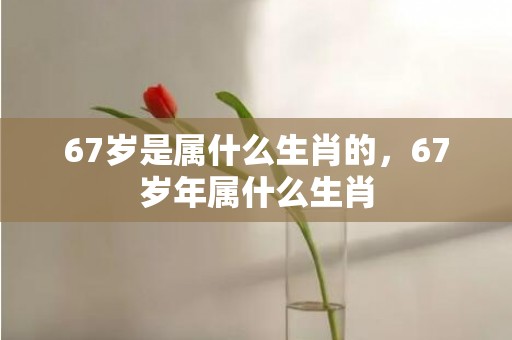 67岁是属什么生肖的，67岁年属什么生肖