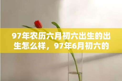 97年农历六月初六出生的出生怎么样，97年6月初六的牛是什么命