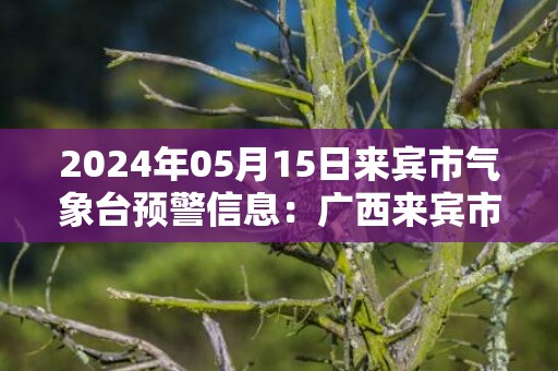 2024年05月15日来宾市气象台预警信息：广西来宾市发布暴雨橙色预警