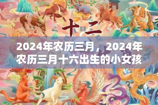 2024年农历三月，2024年农历三月十六出生的小女孩起什么名字好