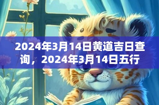 2024年3月14日黄道吉日查询，2024年3月14日五行穿衣指南