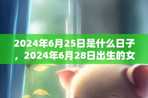 2024年6月25日是什么日子，2024年6月28日出生的女孩是什么命运呢