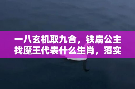 一八玄机取九合，铁扇公主找魔王代表什么生肖，落实释义