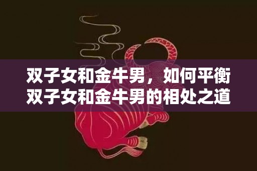 双子女和金牛男，如何平衡双子女和金牛男的相处之道？