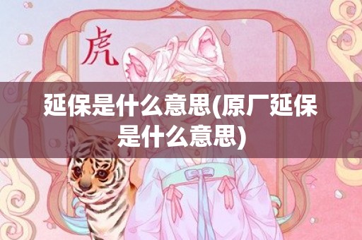 延保是什么意思(原厂延保是什么意思)