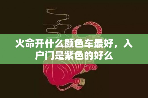 火命开什么颜色车最好，入户门是紫色的好么