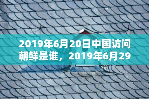 2019年6月20日中国访问朝鲜是谁，2019年6月29号出生的男宝宝五行缺金要怎么起名字