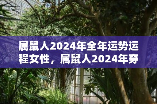 属鼠人2024年全年运势运程女性，属鼠人2024年穿什么颜色衣服最旺