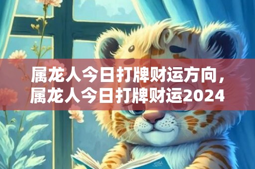 属龙人今日打牌财运方向，属龙人今日打牌财运2024年运势怎么样