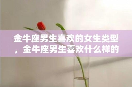 金牛座男生喜欢的女生类型，金牛座男生喜欢什么样的女生？