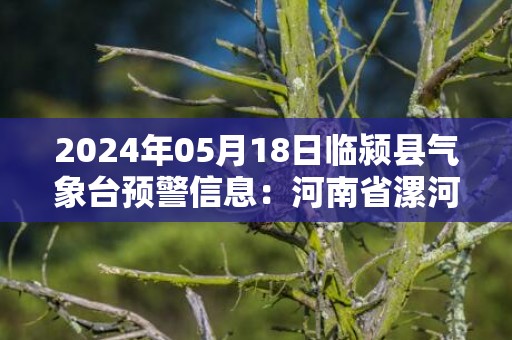 2024年05月18日临颍县气象台预警信息：河南省漯河市临颍县发布高温橙色预警