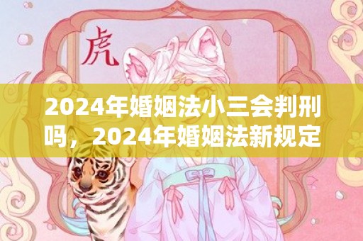 2024年婚姻法小三会判刑吗，2024年婚姻法新规定婚内出轨