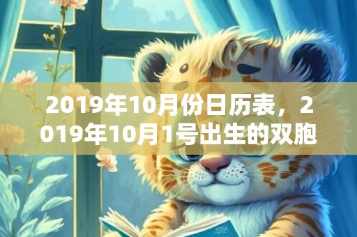 2019年10月份日历表，2019年10月1号出生的双胞胎男孩起名方法，五行属什么