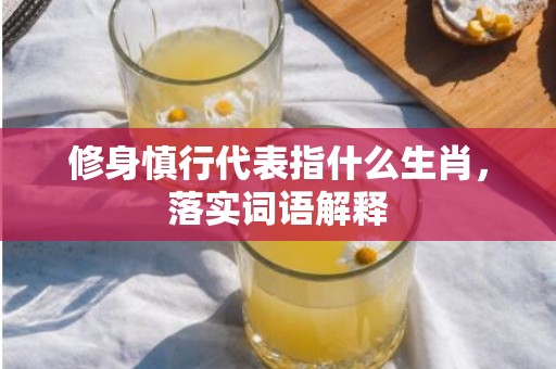 修身慎行代表指什么生肖，落实词语解释