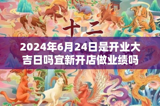 2024年6月24日是开业大吉日吗宜新开店做业绩吗