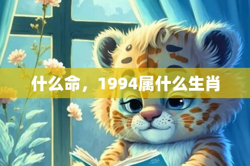 什么命，1994属什么生肖