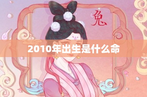 2010年出生是什么命